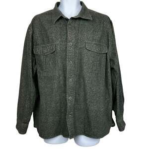 Freedom Foundry Men's Olive Green Button Up Flannel Cotton Size XXL